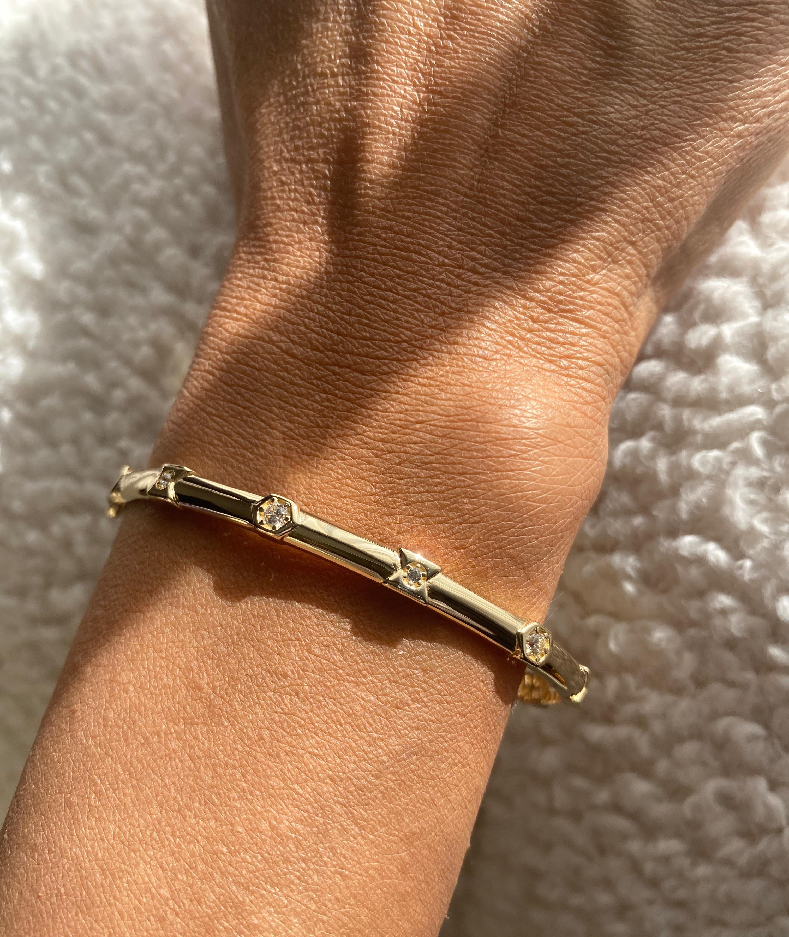 Celestia Gold Bangle