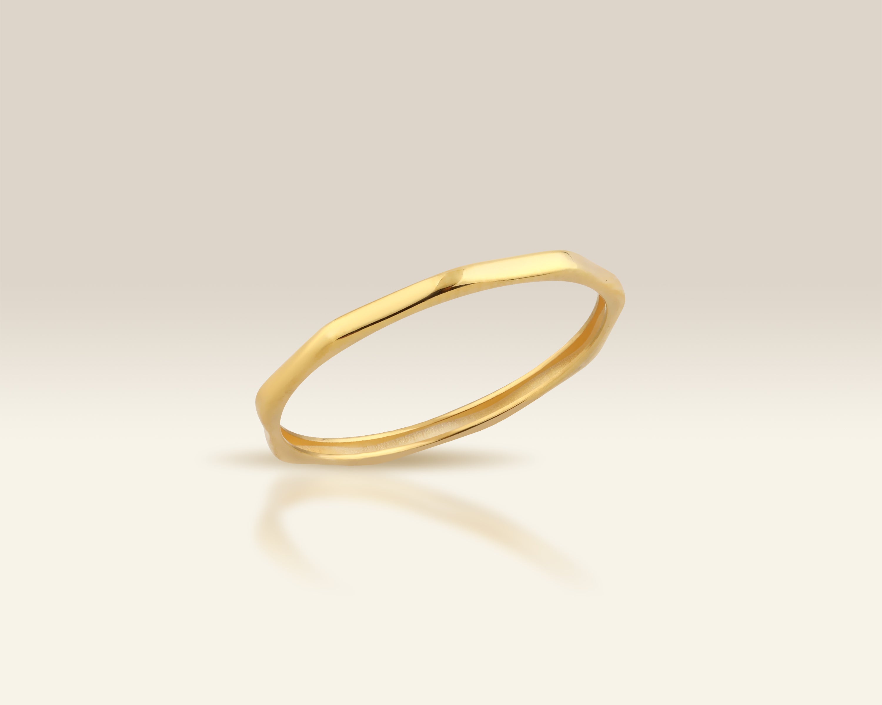 Octagon Thin Stacking Ring
