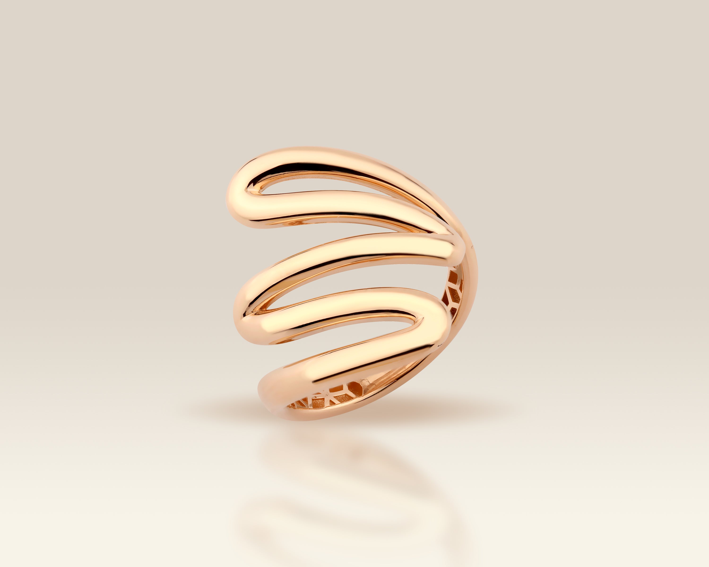 Chunky Curvy Stackable Ring in 14K Gold