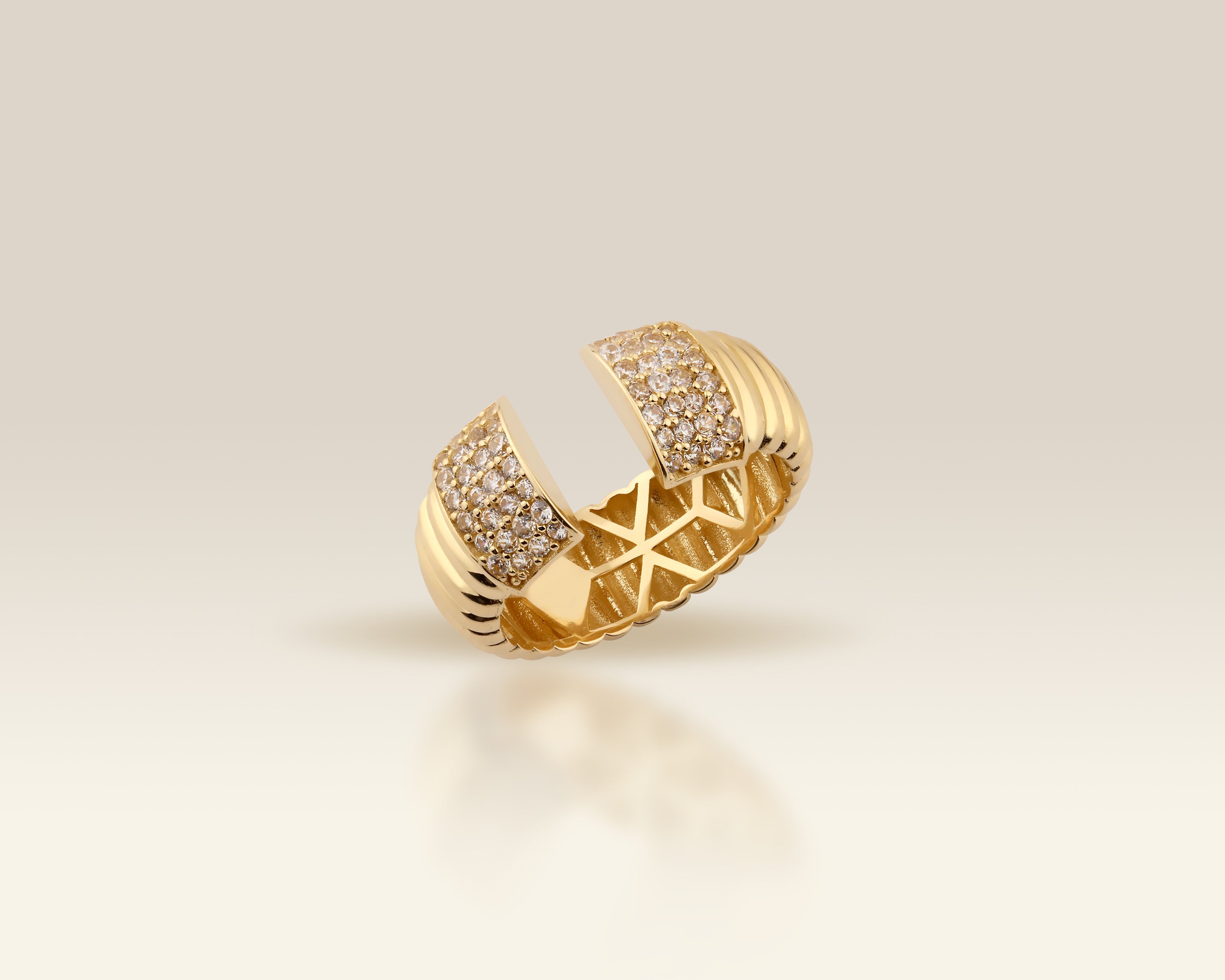 Chunky Open Knuckle Wrap Ring