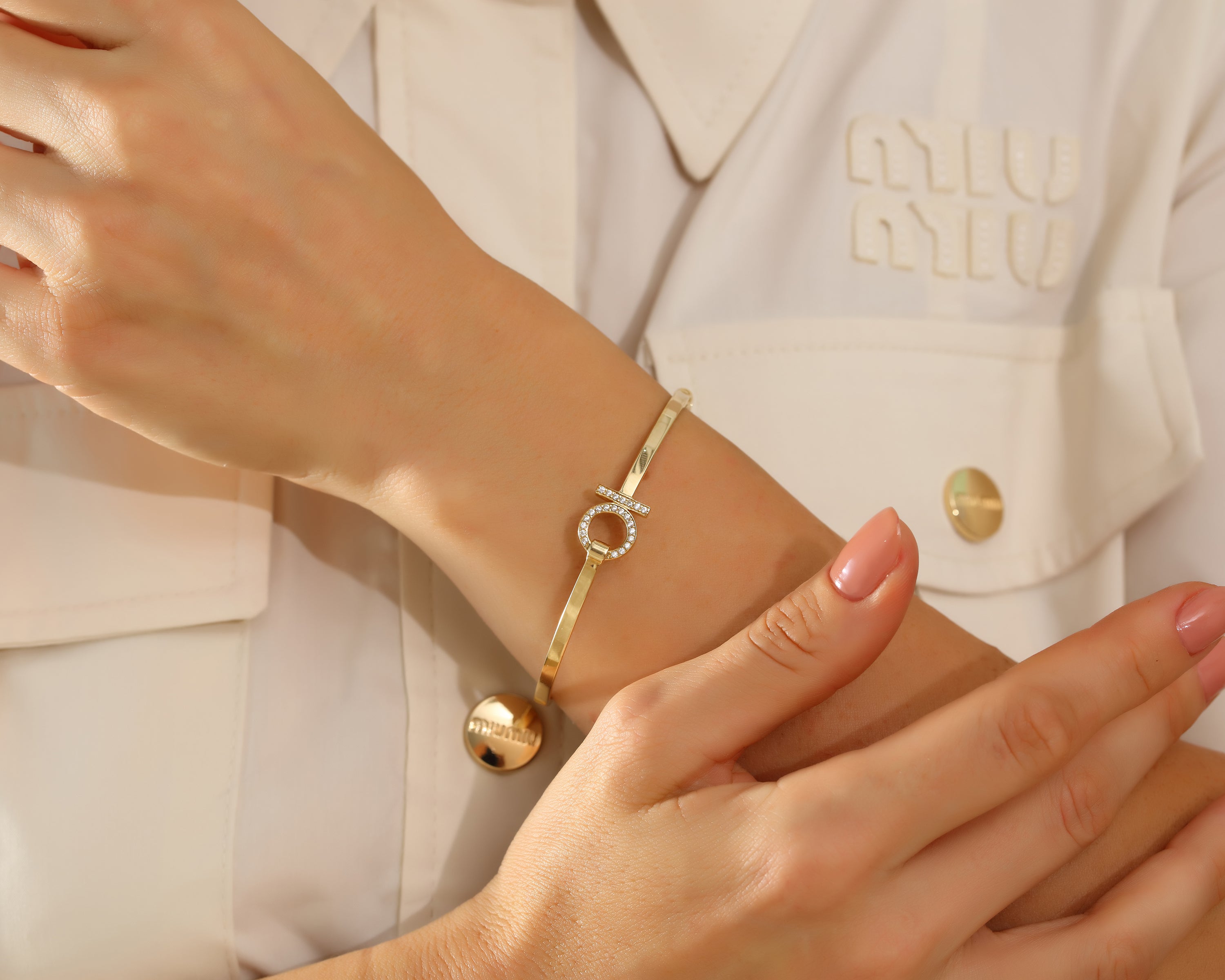 Pave Circle Bracelet