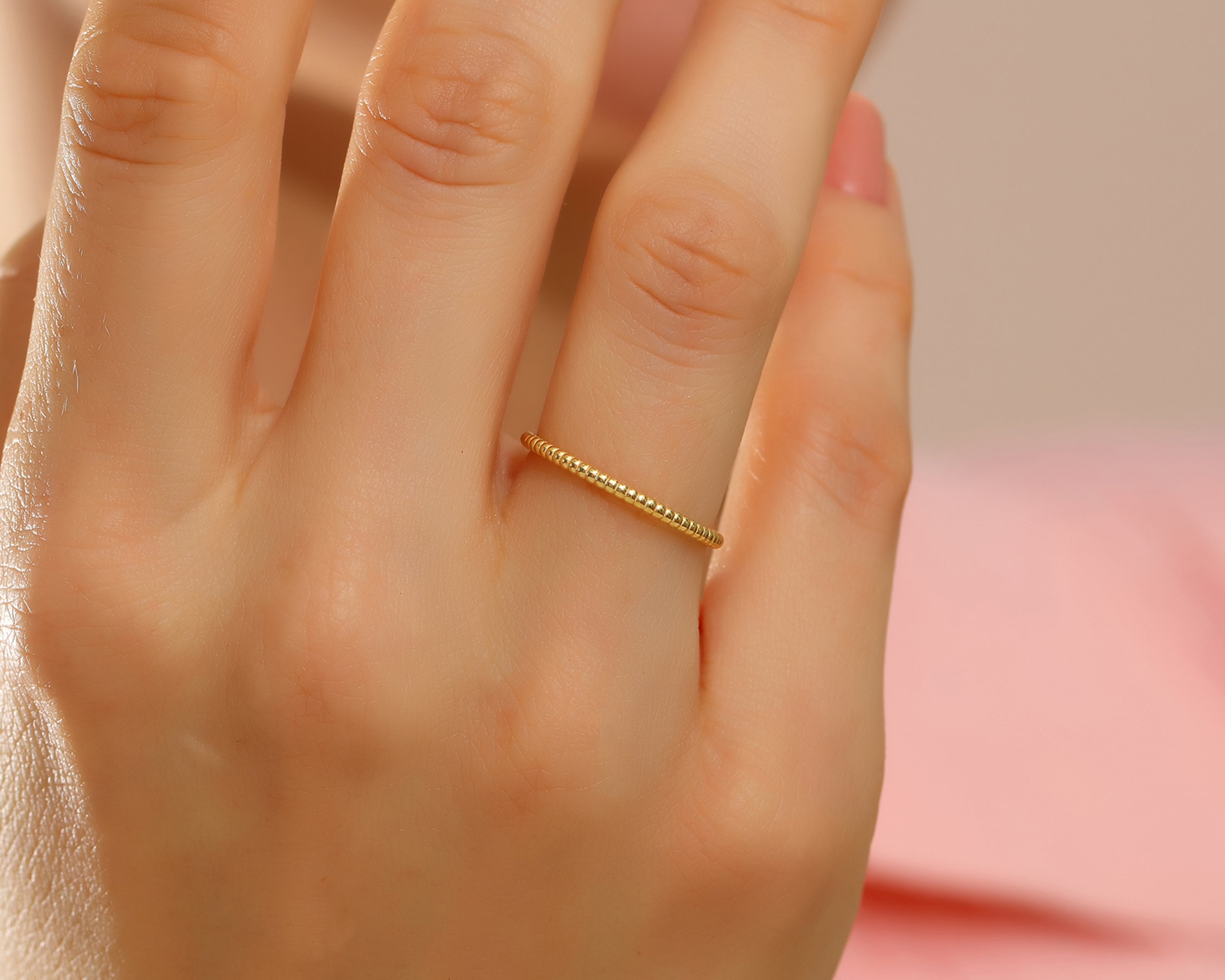 Beaded Stacking Ring
