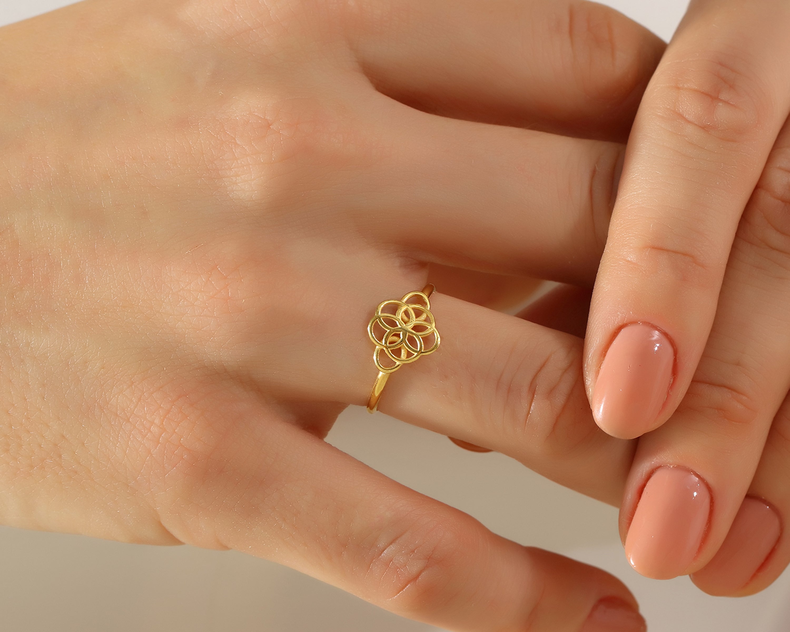 Floral Mandala Ring