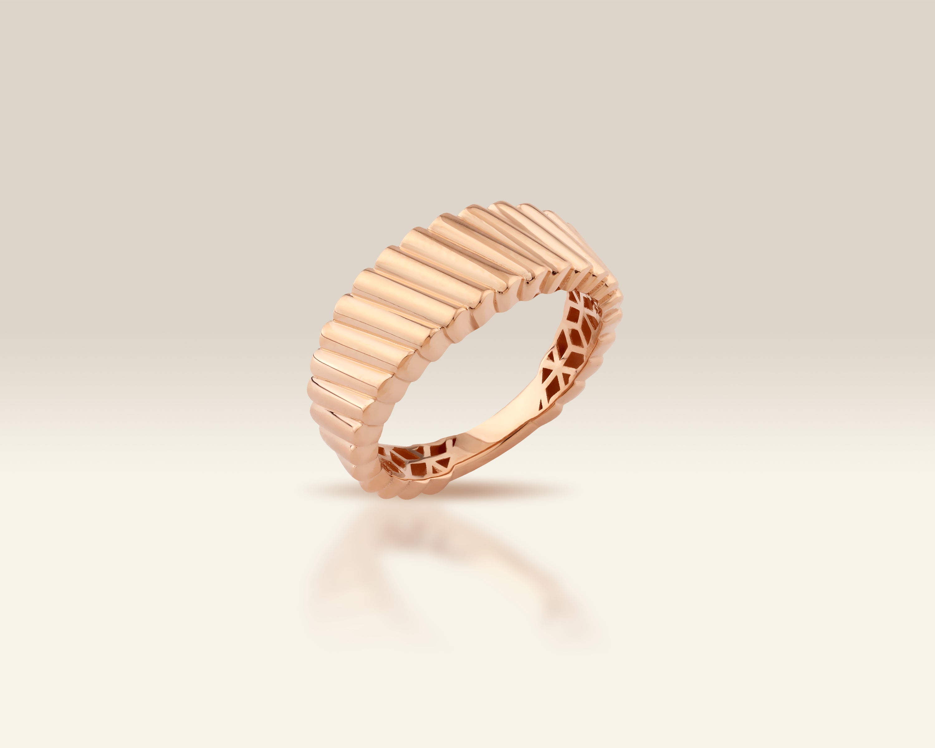 Ribbed Dome Ring