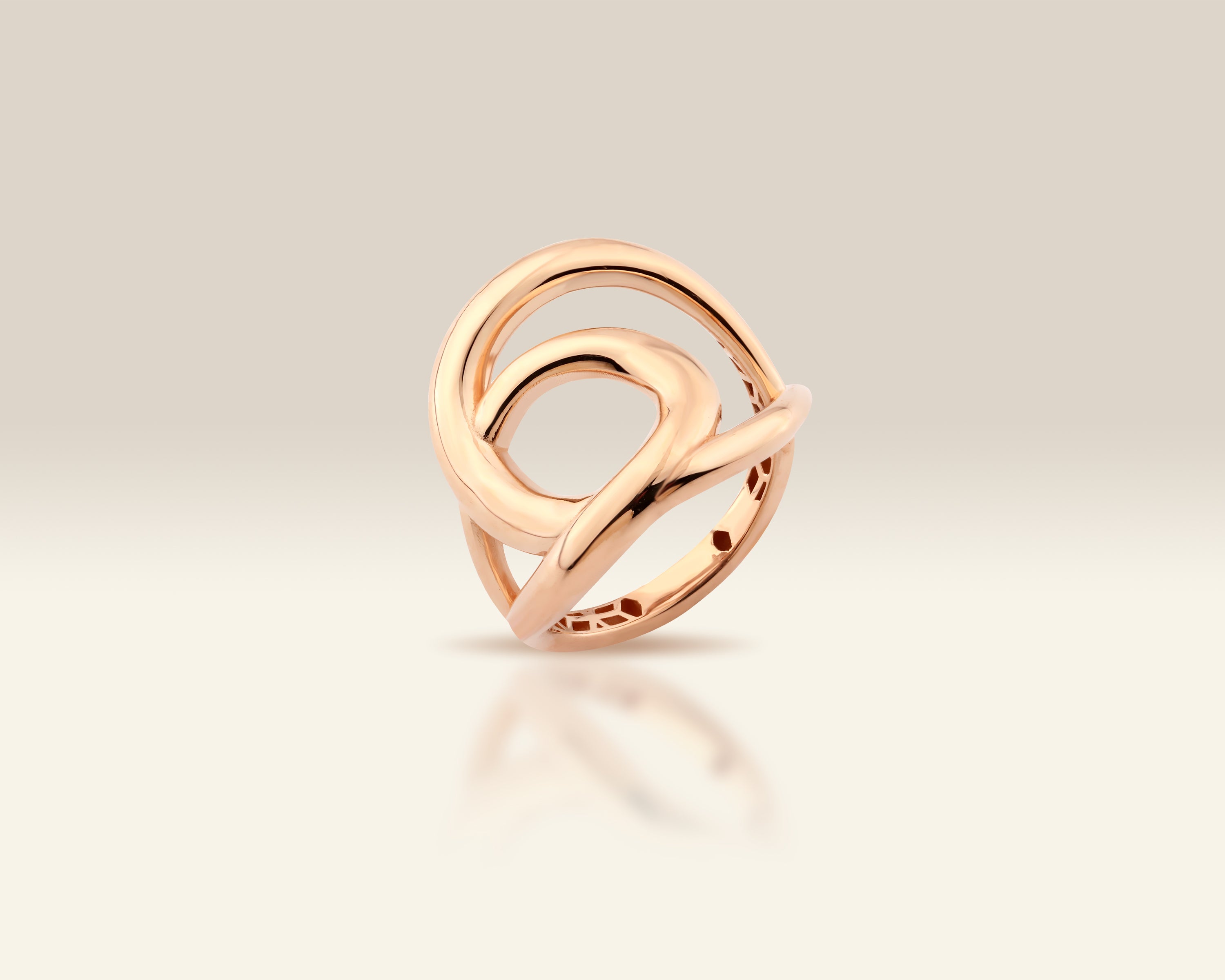 Knotty Twisted Knot Ring in 14K Solid Gold