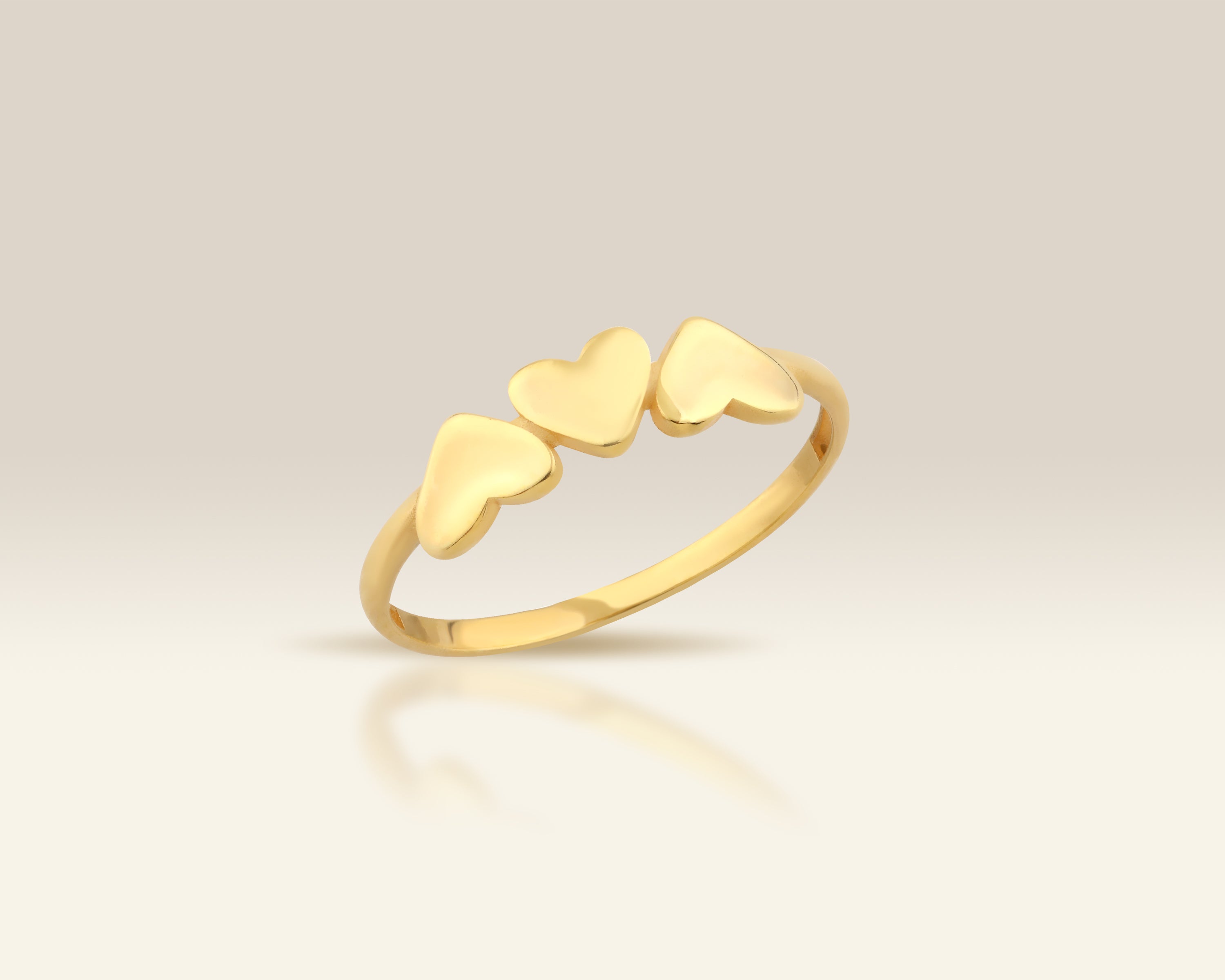Dainty Triple Heart Ring