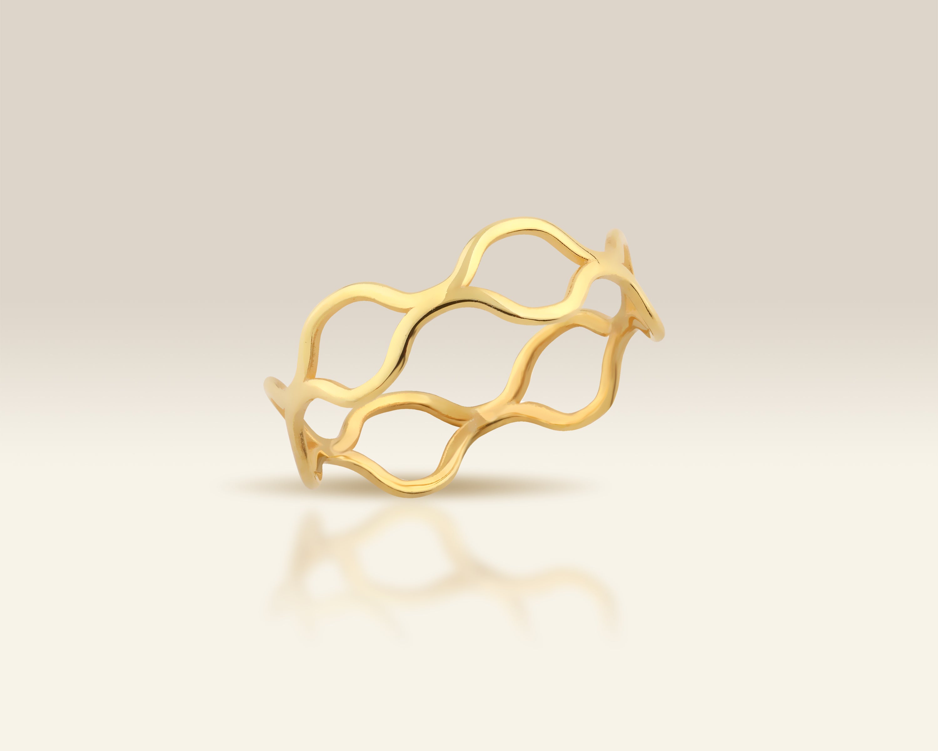 Gold Wave Ring