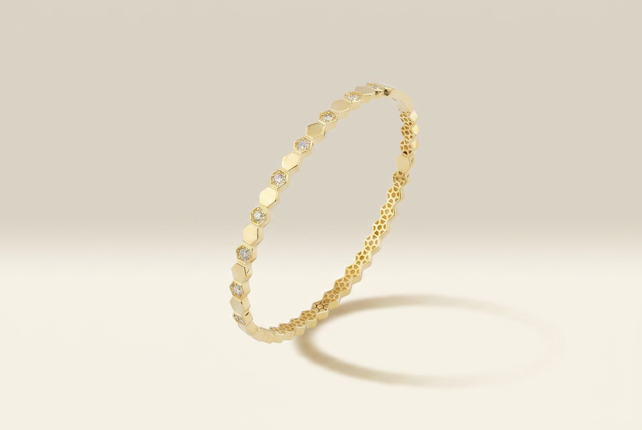 Hexagon Bangle