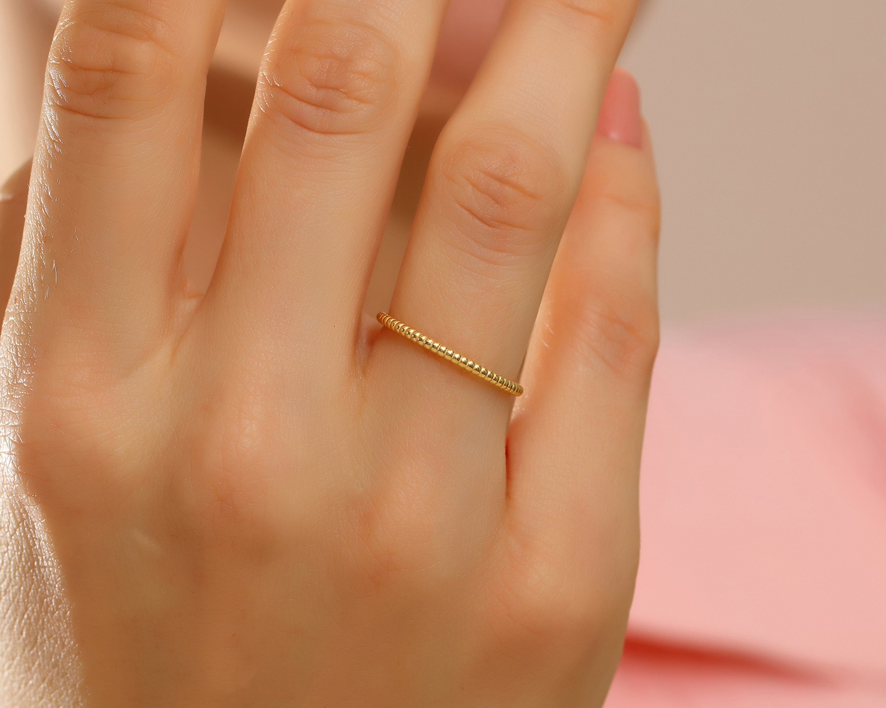 VIECLAT Gold Twisted Rope Band Ring