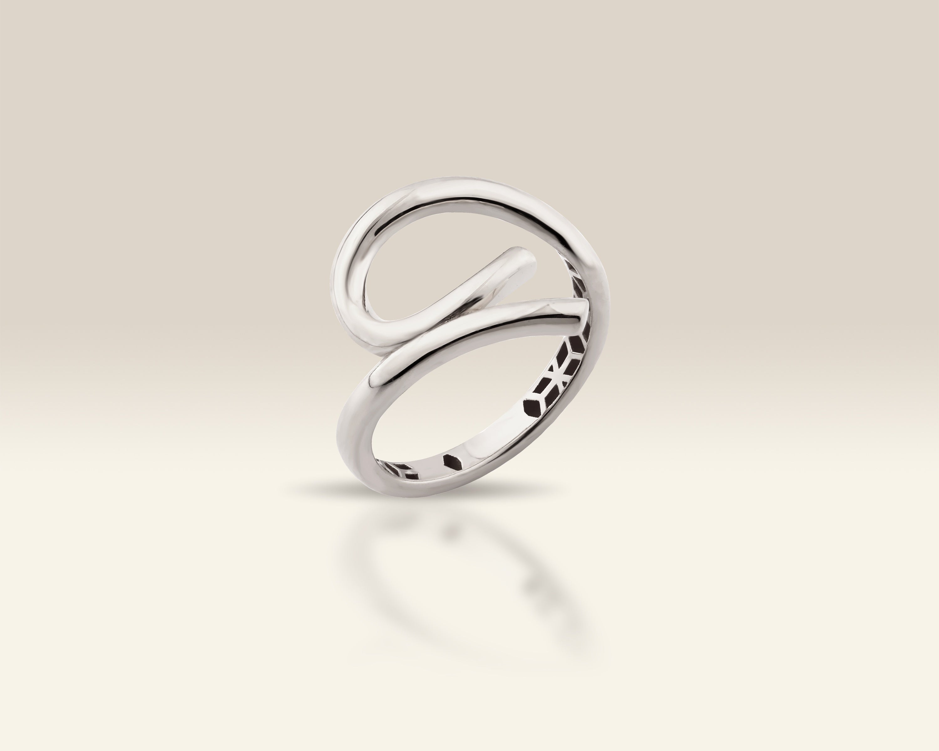 VIECLAT Silver Open Swirl Wrap Ring